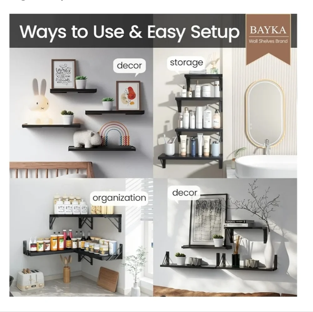 Wall Display Shelves 3pk NEW